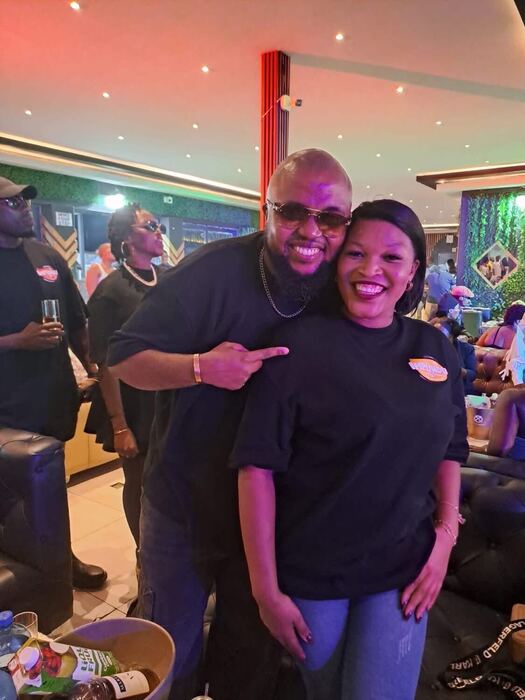 JSINDY, The Founder and CEO of IMPUNDU HYGIENE SERVICES (Pty) Ltd. out at Ekoneni Lounge, Mdantsane with the IMPUNDU Team.